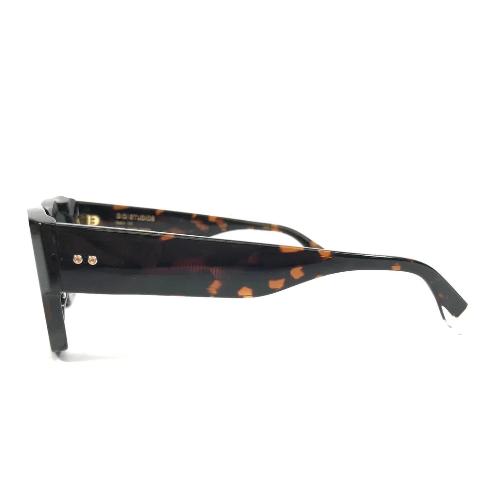 Gigi Studios Sunglasses MAGNO 6851/2 Dark Tortoise Frames Green Polarized Lenses